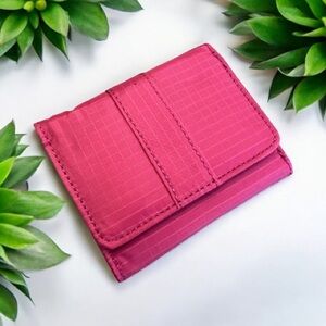 Stylish Hot Pink Tri-Fold Wallet